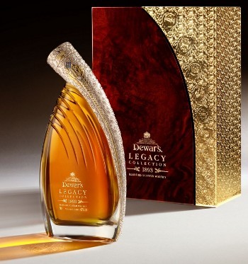 Il decanter della The Legacy Collection 1893 edition della distilleria Dewar