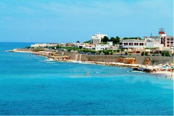 Una panoramica del mare di Bisceglie