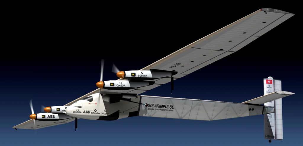 Il Solar Impulse 2 in volo