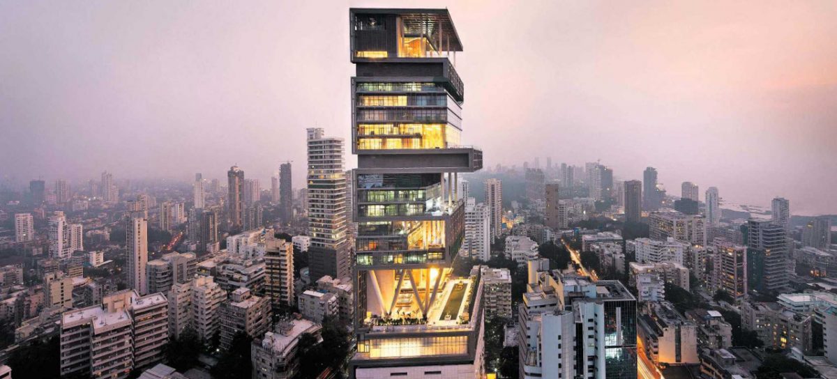 Le 10 case più lussuose del mondo prima posizione: Antilia Mumbai india