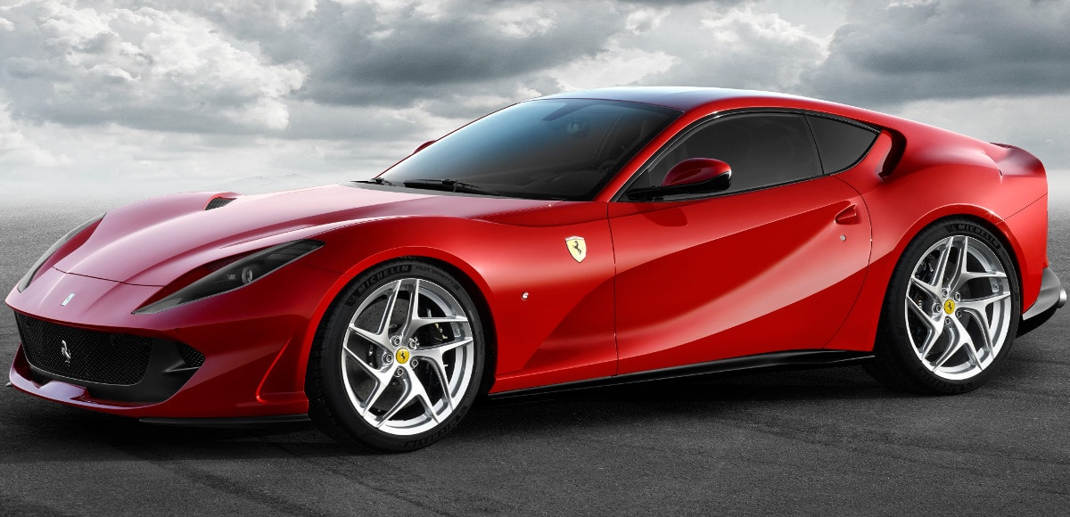 La nuova Ferrari 812 Superfast che debutterà al Salone dell'Auto di Ginevra 2017