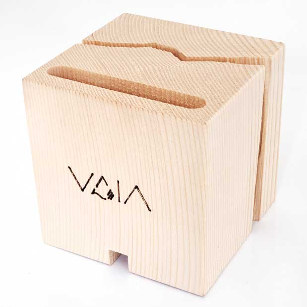 Vaia Cube: l'amplificatore in legno che sostiene la ricostituzione delle foreste
