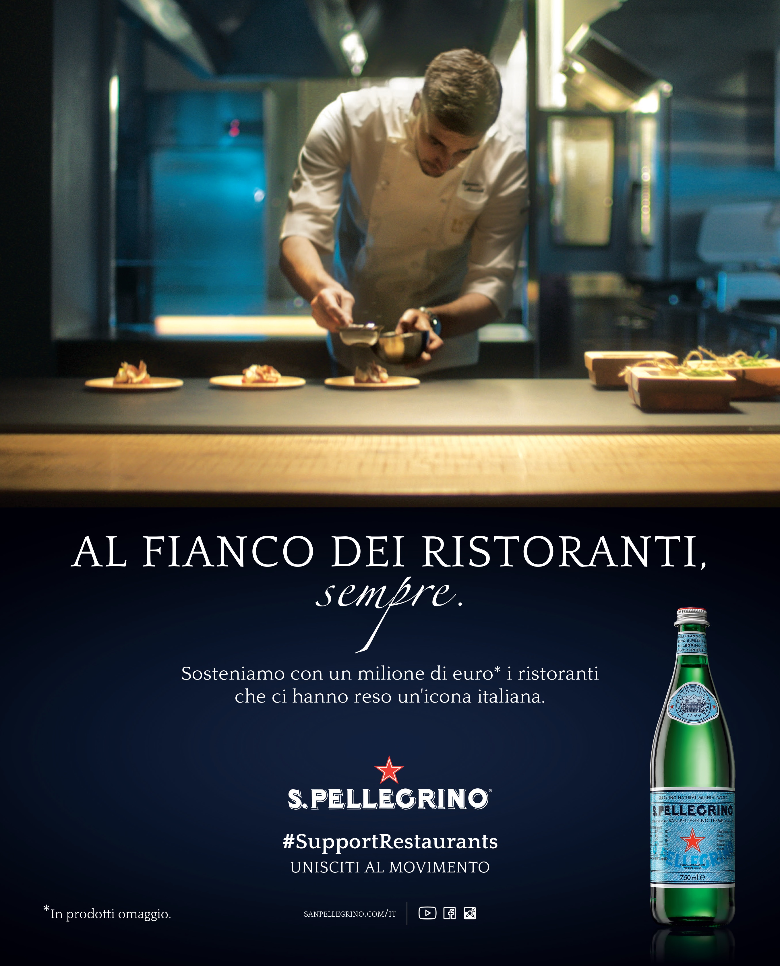 S.Pellegrino Support Restaurants: l'iniziativa solidale a sostegno del food