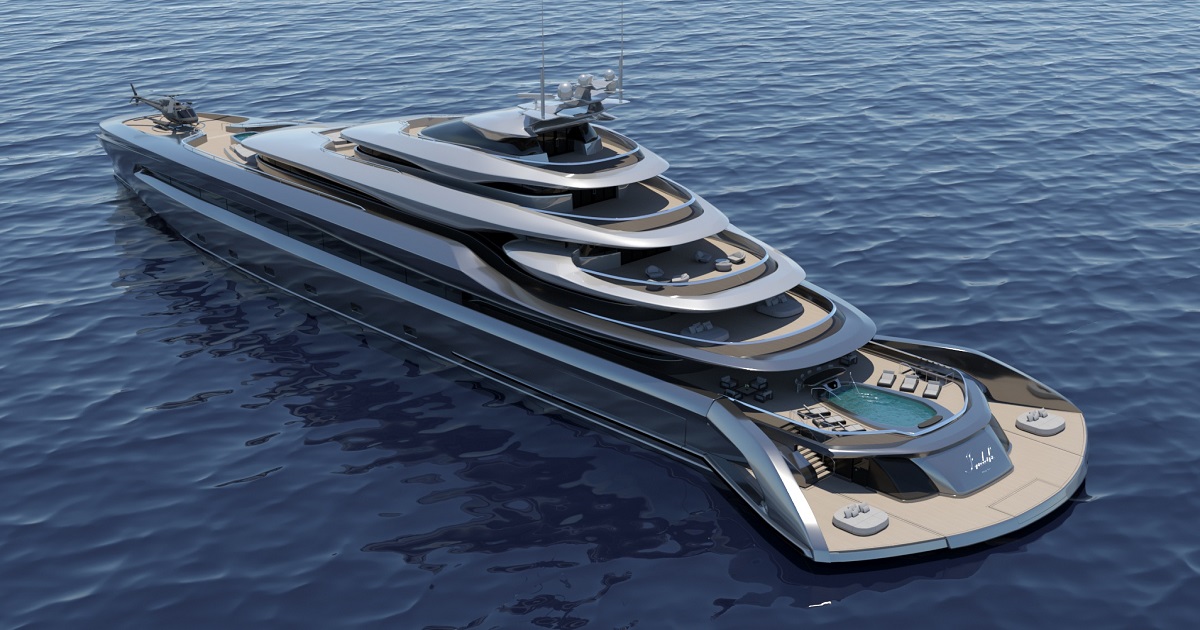 YACHT PROJECT INDAH CON 120 METRI DI TECNOLOGIA