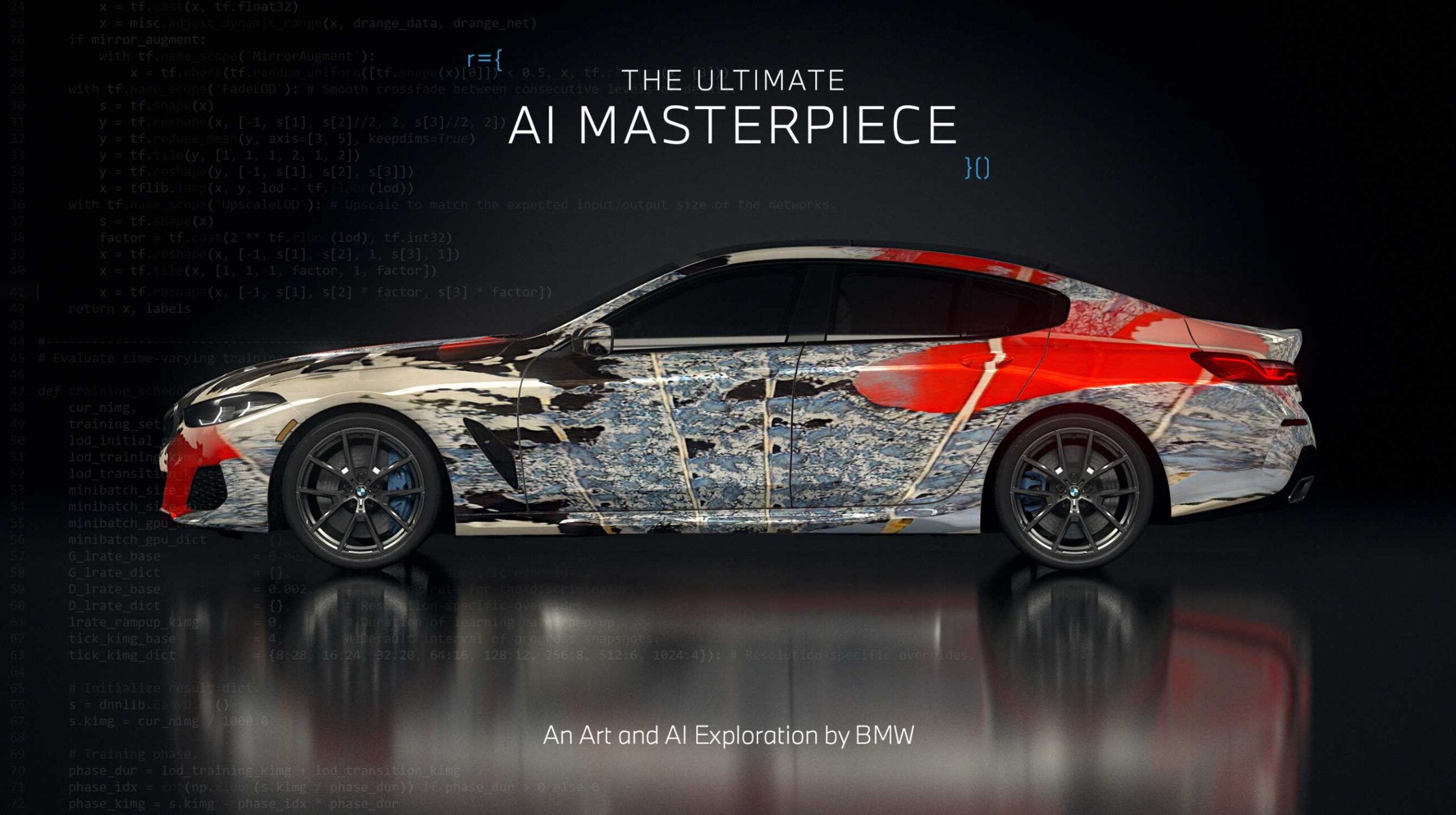 BMW The Ultimate AI Masterpiec: Arte e AI si incontrano, la Serie 8 Gran Coupé si trasforma in una tela!