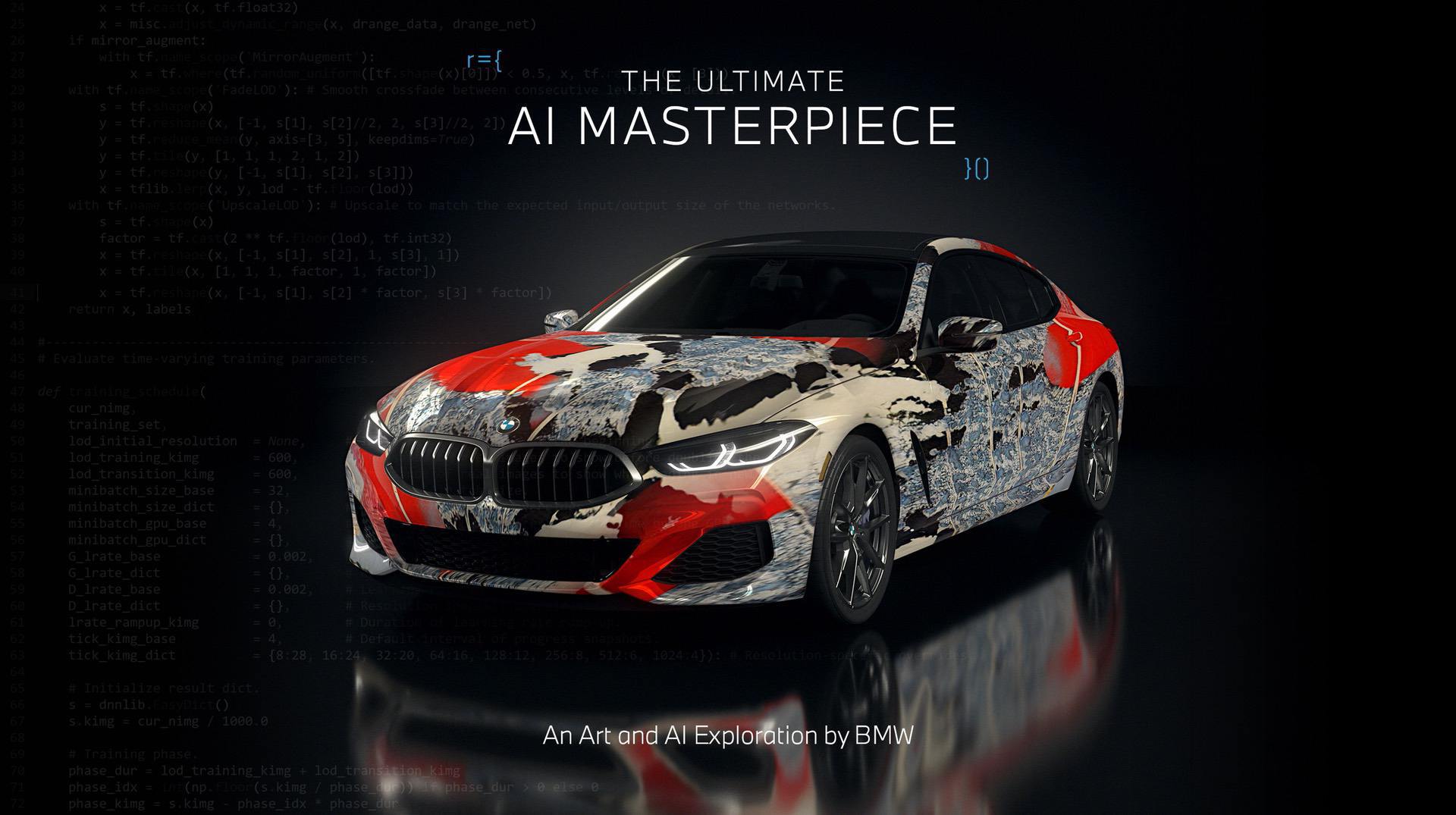 BMW The Ultimate AI Masterpiec: Arte e AI si incontrano, la Serie 8 Gran Coupé si trasforma in una tela!