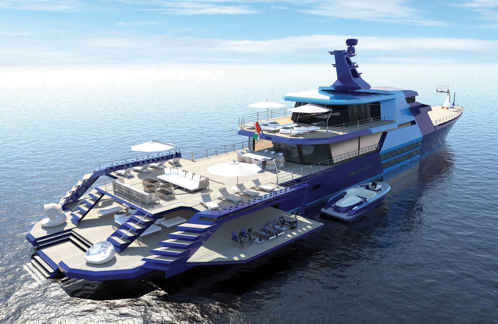 Yacht Rivellini Extended Explorer La vita a bordo si “allarga” in modo stupefacente