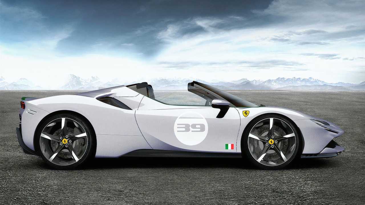 Ferrari SF90 Spider Bianco Courmayeur, omaggia i 10 anni di Cavalcade