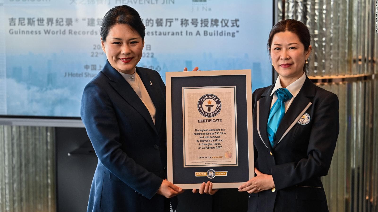 Heavenly Jin Shanghai: è record per il ristorante più alto del mondo in un edificio!