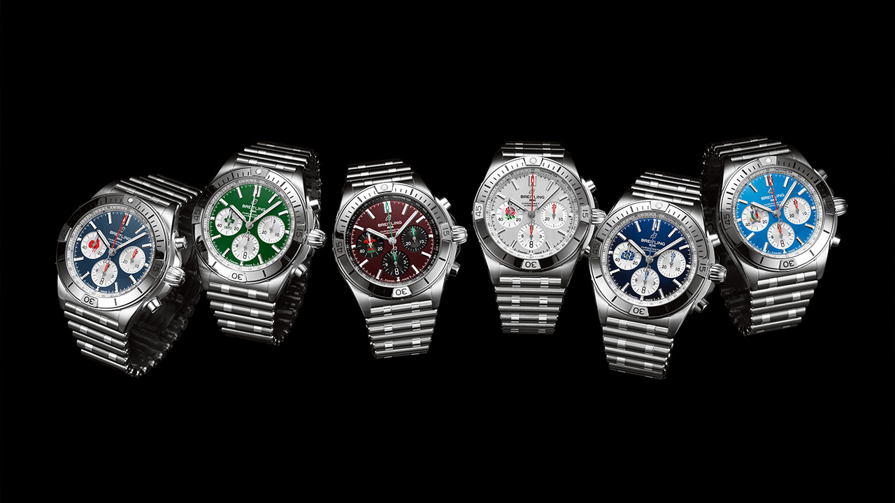 Breitling Chronomat Six Nations Un'edizione limitata di orologi dedicati alle sei Nazioni di Rugby, tra cui l'Italia