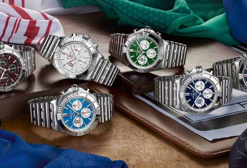Breitling Chronomat Six Nations Un'edizione limitata di orologi dedicati alle sei Nazioni di Rugby, tra cui l'Italia