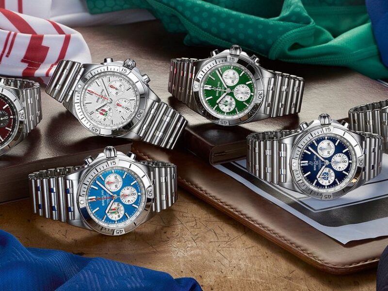 Breitling Chronomat Six Nations Un'edizione limitata di orologi dedicati alle sei Nazioni di Rugby, tra cui l'Italia
