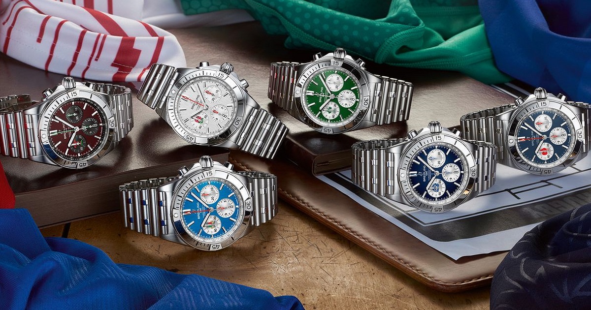 Breitling Chronomat Six Nations Un'edizione limitata di orologi dedicati alle sei Nazioni di Rugby, tra cui l'Italia