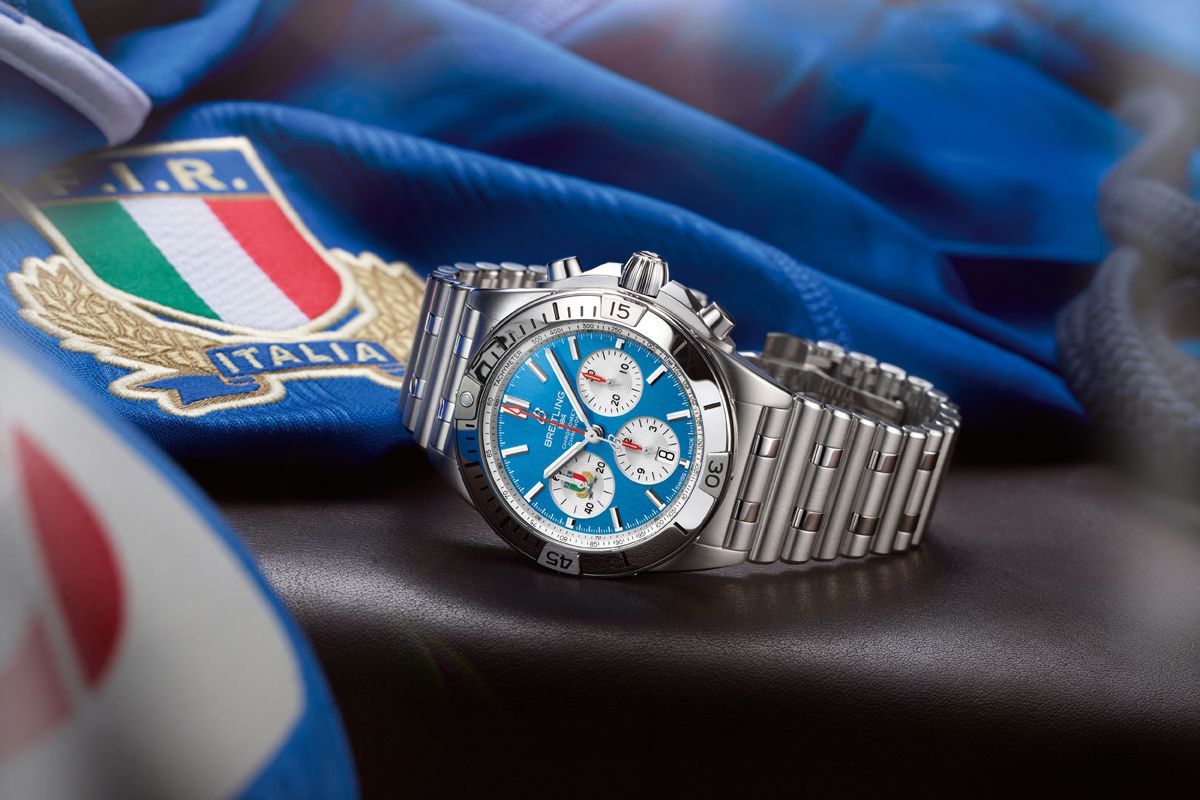 Breitling Chronomat Six Nations Un'edizione limitata di orologi dedicati alle sei Nazioni di Rugby, tra cui l'Italia